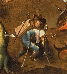 Het Laatste Oordeel (detail) door Hieronymus Bosch